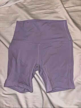 lululemon athletica Align Soft Lavender High-Rise Bike Shorts